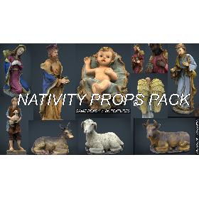 Christmas Nativity Scene Props